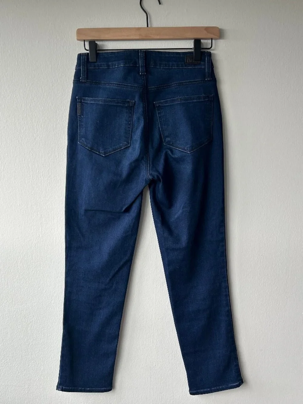 PAIGE Hoxton Slim Cropped Jeans Women 26 Dark Wash High Rise Stretch Denim